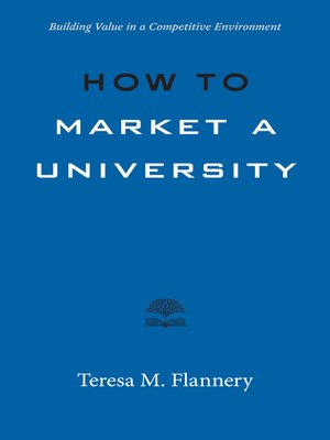 cover image of How to Market a University